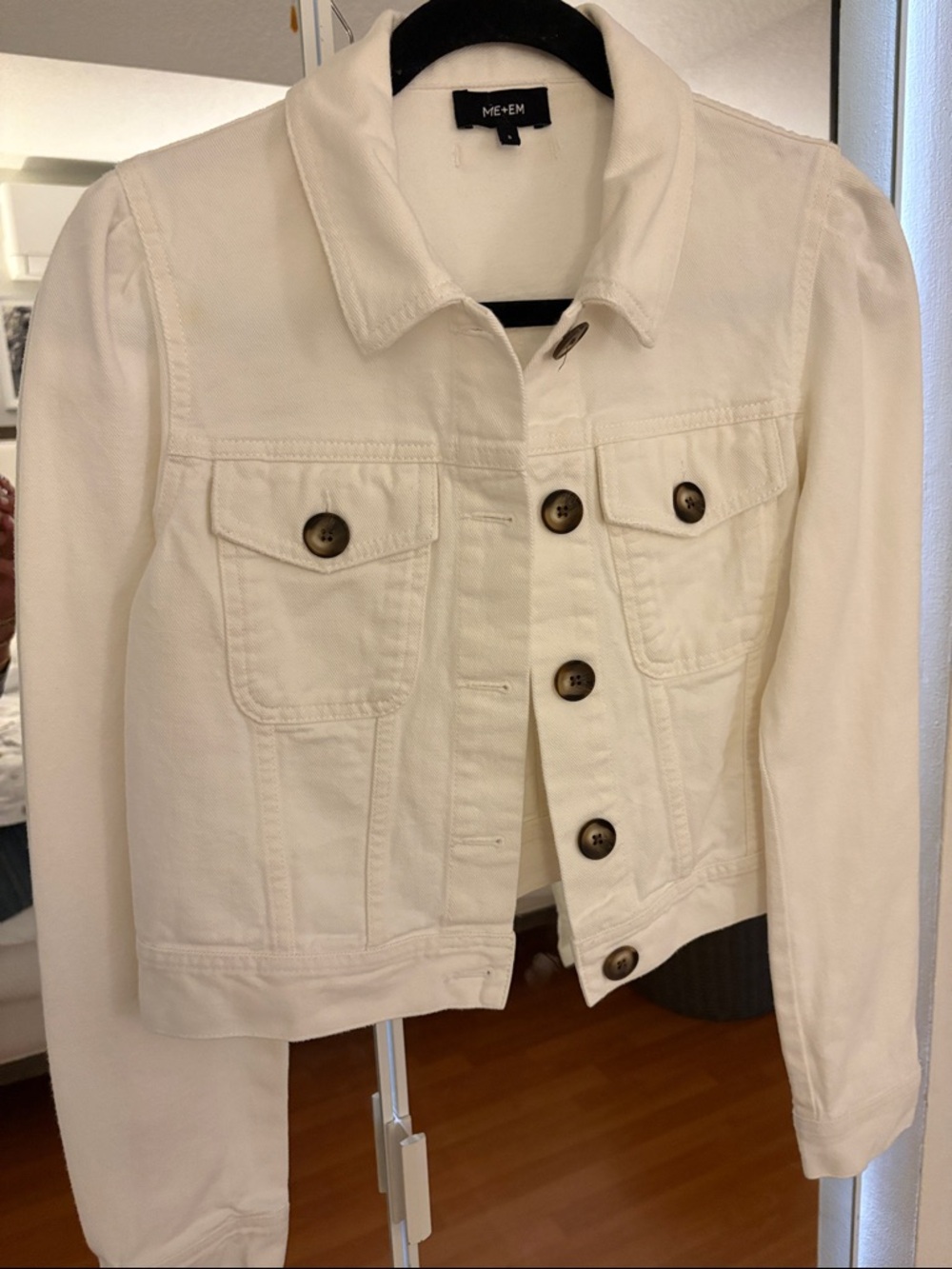 Me+ME White jean  Jacket - Women